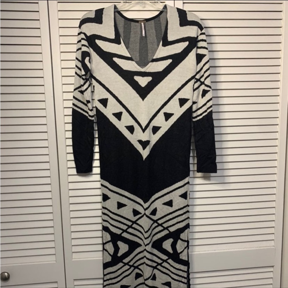 Free people sweater maxi dress